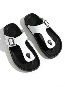 Men Women Sandals Adjustable Metal Buckle Arch Support Anti-Slip Lightweight Durable Casual Daily Wear Home Outdoor Beach Travel