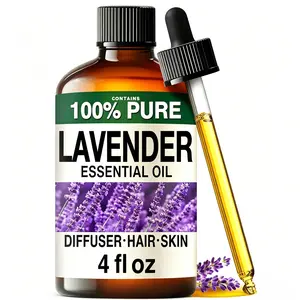 KUKKA Lavender Essential Oil for Sleep & Relaxation - 4 fl oz Calming Scent, Mother's Day Gift for Mom, mothersdaygift, tiktokshopstockup,Summervibes