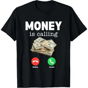 Vintage Money Is Calling Shirt Humorous Business Hustler Tee