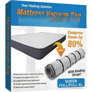 Mattress Vacuum Bag for Moving, , Vacuum Seal Mattress Bag with Straps (/Full/Full-XL)