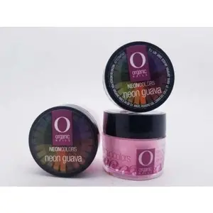 Organic Nails Acrylic Powder - Neon Guava Color, 7g Easy-Set Cosmetic for Nail Art, Manicure at Home