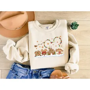 Gingerbread Castle Shirt, Christmas Castle Shirt,   Christmas Shirt, Mickey Christmas Shirt,   Christmas Family Shirts