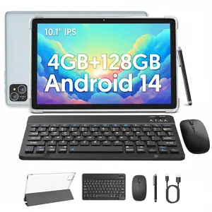 10-Inch Android Tablet Featuring an Octa-Core A523 Processor, Running on The New Android 14 System, with 4GB of RAM And 128GB of Storage. It Has a 1280*800 IPS Wide-View Display, Stable Wifi6 Connectivity, an 8000Mah Long-Lasting Battery, Tablet