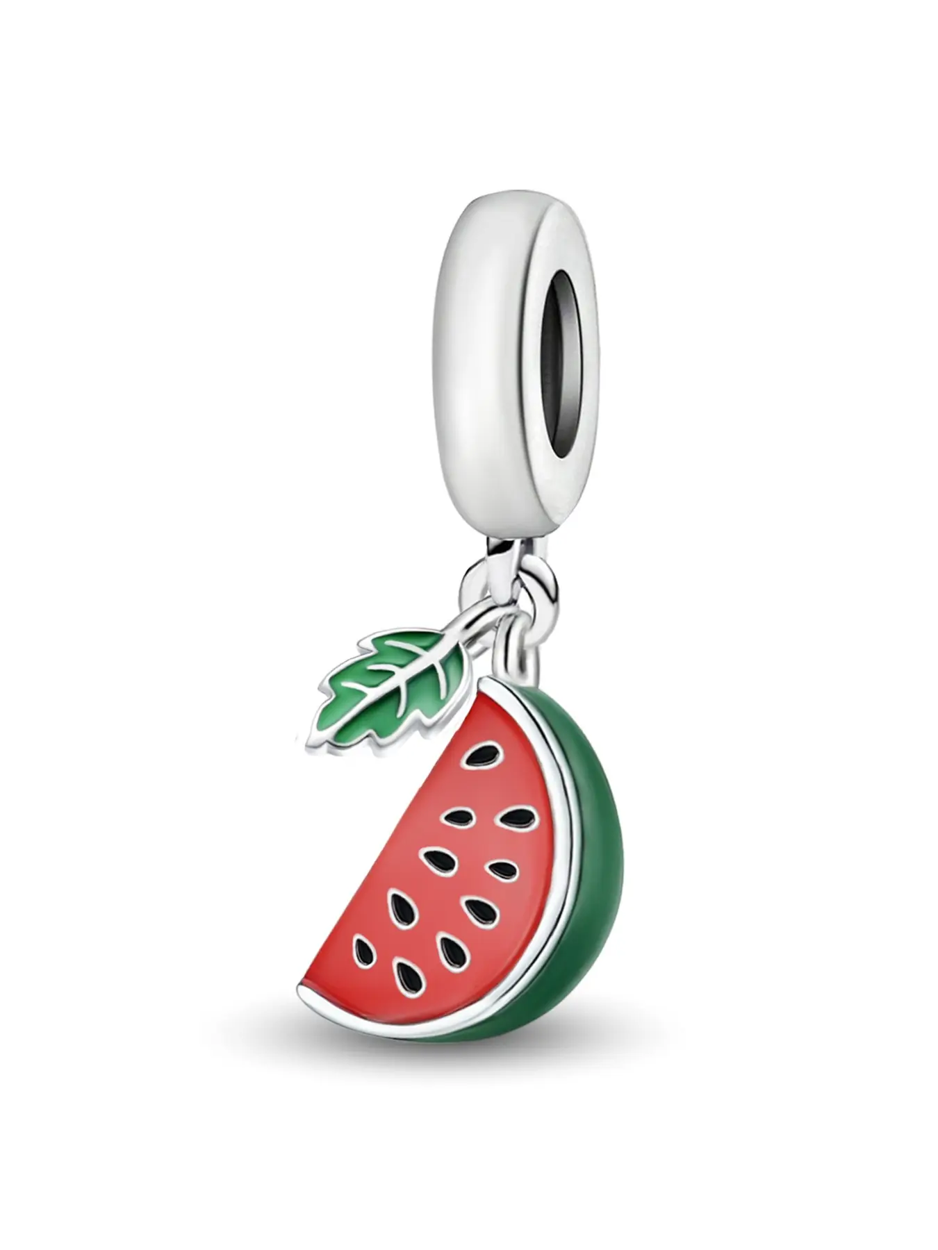 1Pc New Design Watermelon Beaded Charm DIY Jewelry Making Kit for Bracelet Creative Craft Material Holiday Gift Pendant Women Birthday Gift Daily Wear Accessories Art Charms