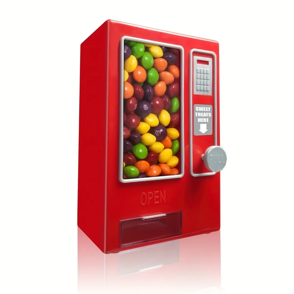 Creative Retro Mini Portable Candy Machine, Perfect Summer Gift Pick, Battery-Free Candy Vending Dispenser for Gumballs, Jelly Beans and Mini Snacks, Ideal as a Birthday Gift, Holiday Present and Surprise Gift for Young People, Compact Size, Convenience