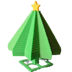Christmas Tree Fidget Star 5" with Stand