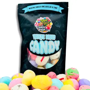 Freeze Dried Salt Water Taffy Mix Candy Snack Candies Sweet Chocolate Banana Peppermint Huckleberry Raspberry Cinnamon Creamsicle Watermelon Bonbon