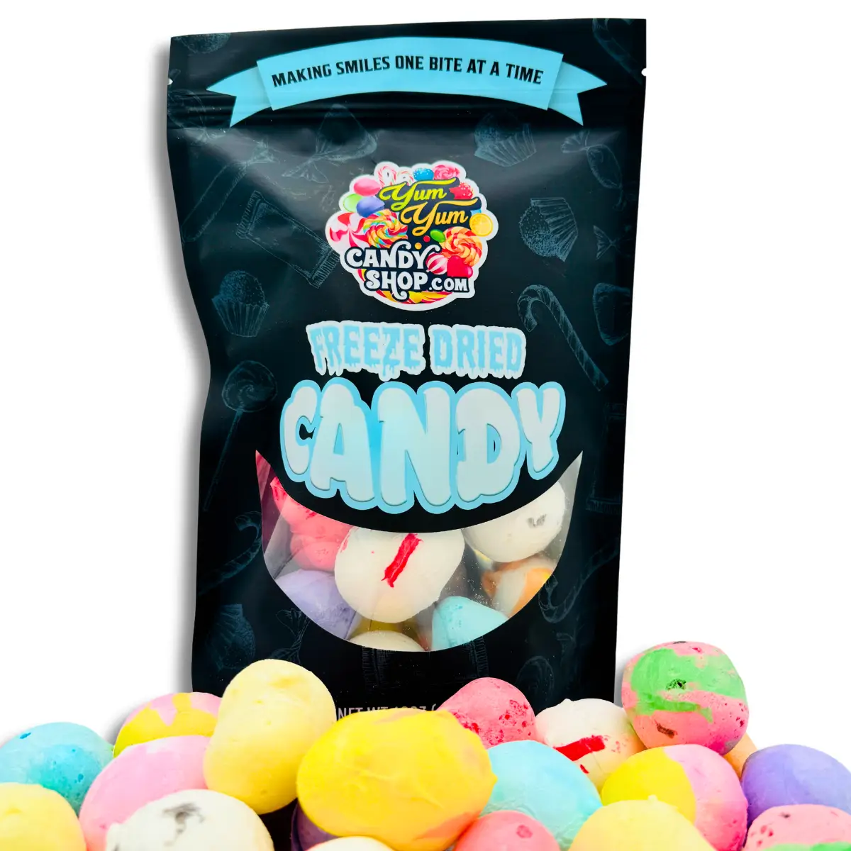 Freeze Dried Salt Water Taffy Mix Candy Snack Candies Sweet Chocolate Banana Peppermint Huckleberry Raspberry Cinnamon Creamsicle Watermelon Bonbon
