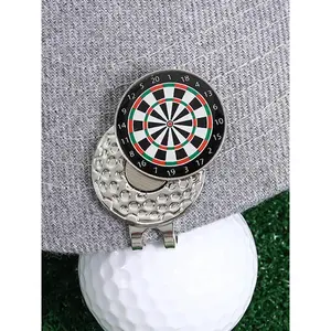 Creative Dartboard Design Golf Hat Clip, Fashionable Golf Hat Clip for Women & Men, Golf Accessories, Golf Ball Marker, Trendy All-match & Exquisite Brooch for Birthday Gift