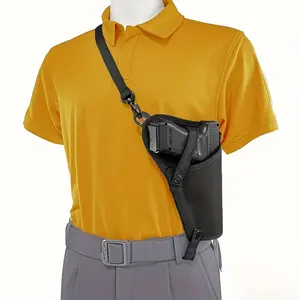carry holster Tactical OWB Holster with Adjustable Leg Strap - Durable Nylon Outside Waistband Holster, Universal Fit for Pistols, Secure Retention & Quick Draw for Hunting & Shooting