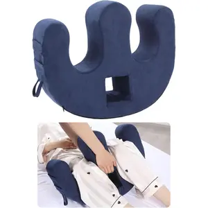 Patient Turning Device with Handle Hole, U-Shaped Velvet Turning Pillow Bedridden Nursing Pillow, Helping The Elderly Turn Over for Paralyzed, Disabled, Bedridden Patient
