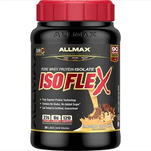Allmax IsoFlex Whey Protein Isolate 30 Servings - 100% Pure HRI Technology, High Protein Yield, Bioactive Whey Fractions, 27g Protein, 0g Sugar, 120 Calories per Serving - Healthcare