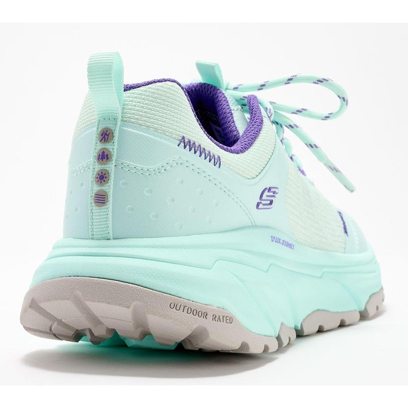 Skechers D'Lux Journey Knit Lace-Up Sneakers - Verbena