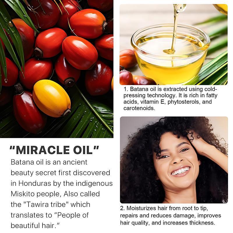 Batana Oil for Hair Growth Dr. Sebi Organic Pure From Honduras with Keratin, Coffee Extract & Other Ingredients to Enhance Efficacy for Haircare