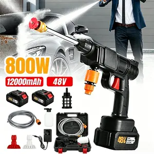 Cordless Electric High Pressure Water Spray Gun, Portable Handheld Car Washer, Rechargeable Battery Powered Cleaner for Cars, Gardens, Patios & Outdoor Cleaning