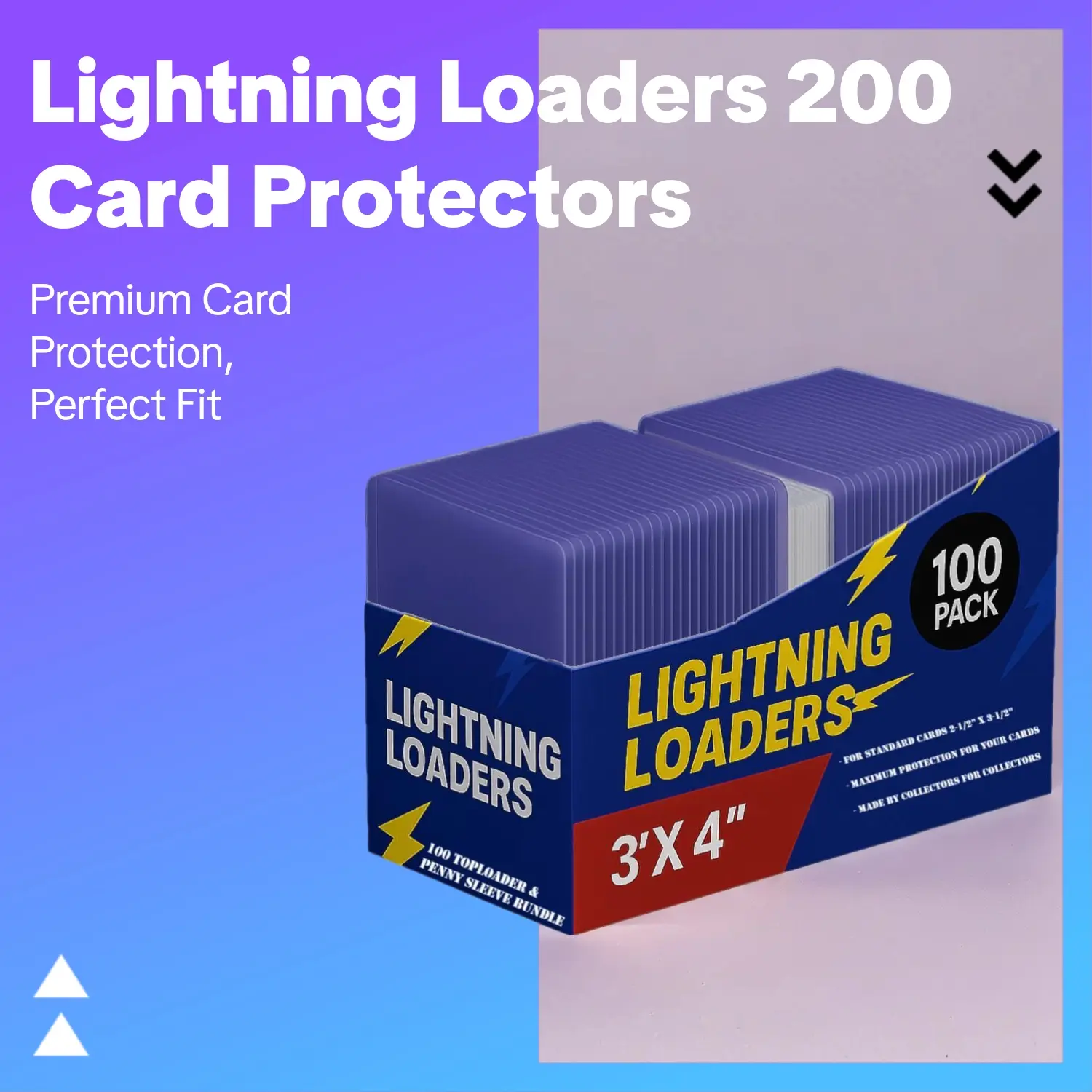 Lightning Collectables 200-Piece Trading Card Protector Bundle - 3"x4" Standard Size Premium Top Loaders, 100 Hard Sleeves, 100 Penny Sleeves, PVC Plastic, Ideal for Baseball/Football Cards, TCG Enthusiasts - TikTok Shop Lightning Collectables 200-Piece Trading Card Protector Bundle - 3"x4" Standard Size Premium Top Loaders, 100 Hard Sleeves, 100 Penny Sleeves, PVC Plastic, Ideal for Baseball/Football Cards, TCG Enthusiasts - TikTok Shop