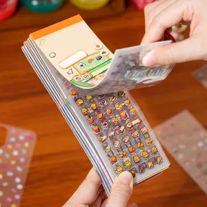 24 Sheets/book Sticker Book, Pet Material, Pixel Collection Series Stickers, Art Stickers, Hand Account Stationery Water Bottle Multi-Scene Decorations