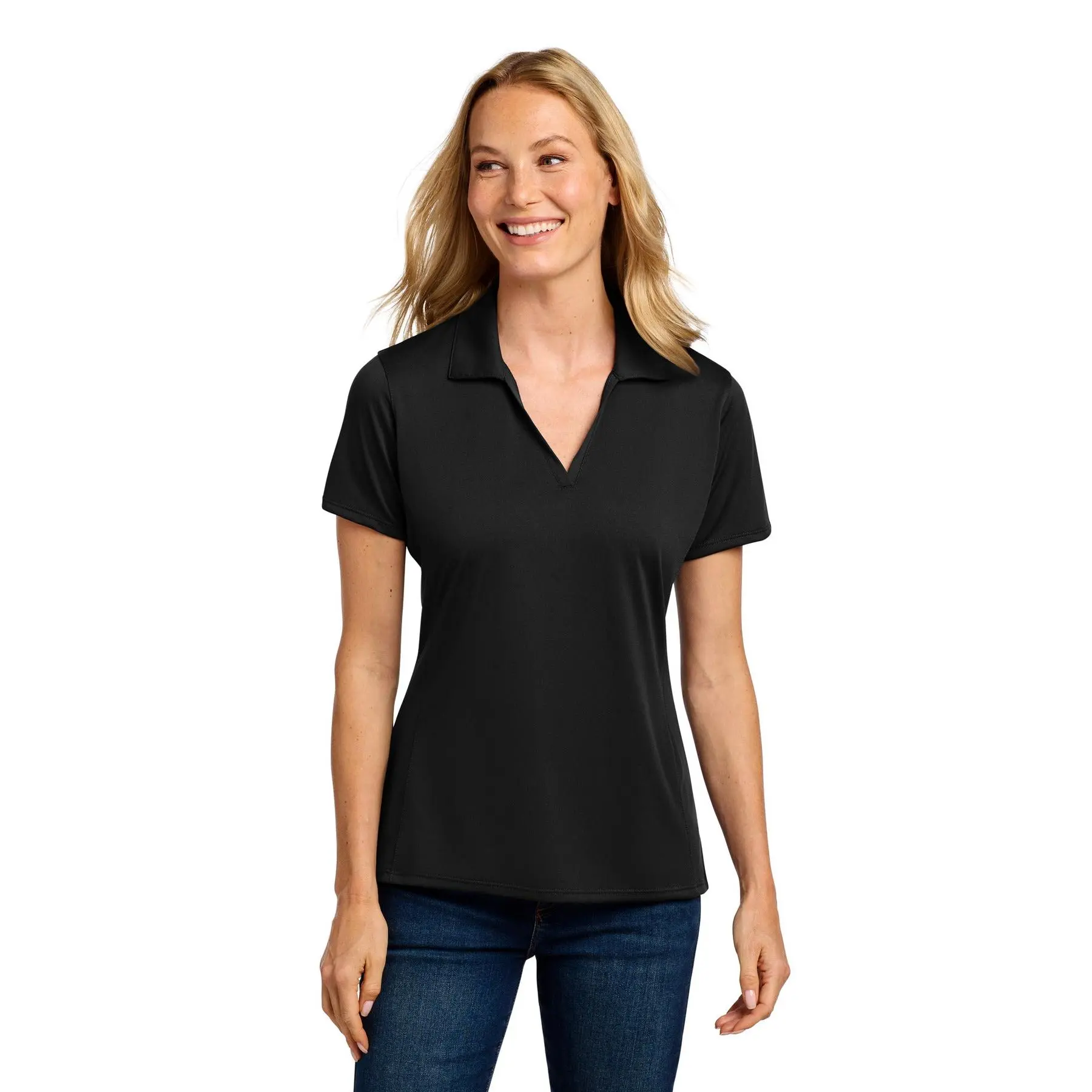 Custom Embroidery or DTF Print - Port Authority ®  Women's Performance Staff Polo LK398