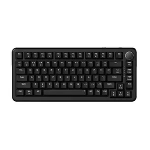 AJAZZ AK820MAX Wired Magnetic Axis Mechanical Keyboard, Full Key Hot Swappable Gasket Structure Keyboard, No Light Keyboard for Gaming