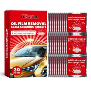 30 Pieces Car windshield washer fluid Concentrated Clean Tablets, New Formula windshield wiper fluid Solid Effervescent Tablet. Remove glass stains, Clear vision