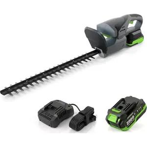 Hedge Trimmer, 18V 2.0Ah Battery and Charger Included, 17.7 Inch Dual Action Replaceable Carbon Steel Blades, 0.63 in Cut Capacity, 4 Lb Lightweight, Safety Lock, Tip Protector