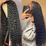 Bling Hair Deep Wavy Human Hair Wig - 13x4/13x6 HD Transparent Lace Front, 180% Density, Pre-Plucked, Smooth Female Wig for Back to School sohochic