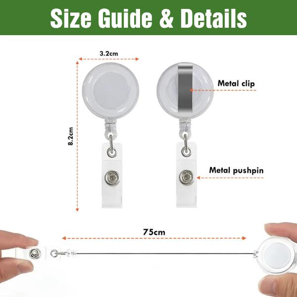 White Rabbit Bunny Animal Badge Reel, ID Holder, Kawaii Retractable, Phone Accessories