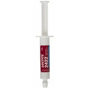 Loctite 2422 Series Blue Medium-Strength Paste Threadlocker, Model 1134601, 30g Syringe, 24-Hour Full Cure Time, Hand Tool Compatible, Heat-Based Removal, Home Improvement Building Supplies Application