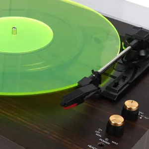Turntable Mat Record Slipmat: 12 Inch Platter Vinyl Slip Mats Record Player Accessories for Anti Static,  Sound Quality, Reduce Noise (Green)