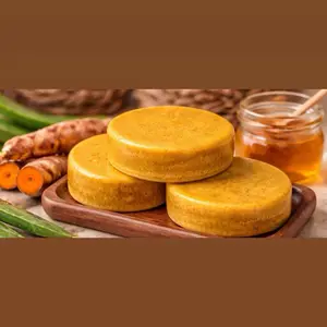 Oshun Sampler Size All Natural Turmeric Aloe And Honey Goat Milk soap
