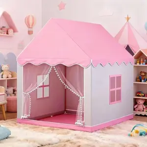 Fun Game Tent, Princess Fairy Tale Castle Playhouse, Portable Kids Toy House, Outdoor Party Decoration, Holiday Gift