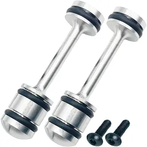2Pcs LS Billet Aluminum Oil Diverter Rear Galley Plug Barbell for GM Gen III/IV Engines (LS1, LS3, LS2, LQ4, LQ9, LS6, L92, L99, L33) 4.8L 5.3L 5.7L 6.0L 6.2L - 6061-T6 Alloy