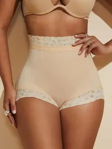 1 Count Tummy Control Seamless Compression Briefs, Ultra-Breathable Body Shaping Panty , Firm Waist Slimming High Elastic Bottoms, Breathable Lightweight Sexy Body Shaper Shorts, Suitable For Daily, Sport, Yoga