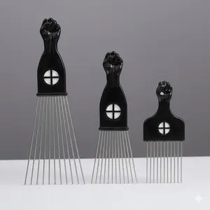 Fist Shape Steel Needle Comb, Large Back Head Oil Hair Styling Tool, Quick Durable Washable, Wide Tooth Hair Brush, Hair Styling Combs, Hair Care Comb