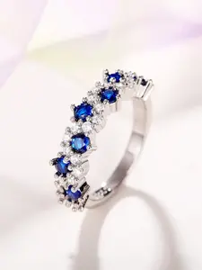 1 PC Elegant Cubic Zirconia Stackable Engagement Ring For Women For Wedding Anniversary Party Band Jewelry Valentine's Day Gift Cubic Zirconia Rings Fashion Engagement Rings