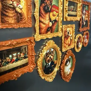 Pet Mini renaissance oil paintings Fridge Magnets (Set of 5)