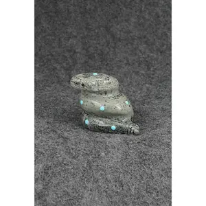 Rattlesnake Zuni Fetish Carving - Reynold Lunasee