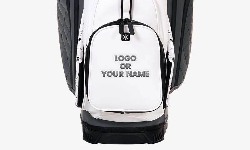 Ask Echo SLC-130LE Golf Bag  Luxury 15 Way Full Length Dividers Golf Quiet Synthetic Leather Cart Bag