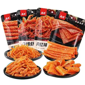Spicy Strip Small Gluten Latiao Snack Food - Chinese Special Classic Handmade Spicy Gluten Latiao Delicious Snacking, Fragrant Flavour, 4 combinations Packed(4-Pack Combination)