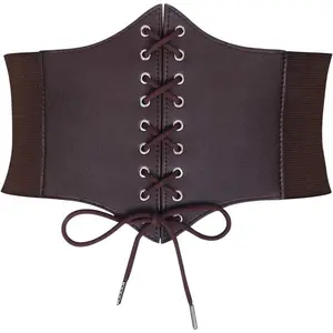 Women's elastic clothing belt tie corset belt