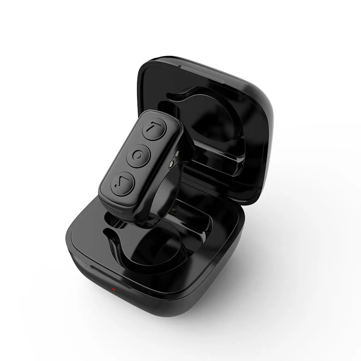 TikTok Remote Control Kindle App Page Turner, Bluetooth Camera Video Recording Remote, TIK Tok Scrolling Ring for iPhone, iPad, iOS, Android - Black