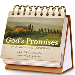 Motivational Calendar - Desk Calendar with Inspirational Thoughts, Christian Gifts, Religious Gifts for Women and Men, Flip Kalendar, God's Promises Perpetual Kalendar, Christian Decor