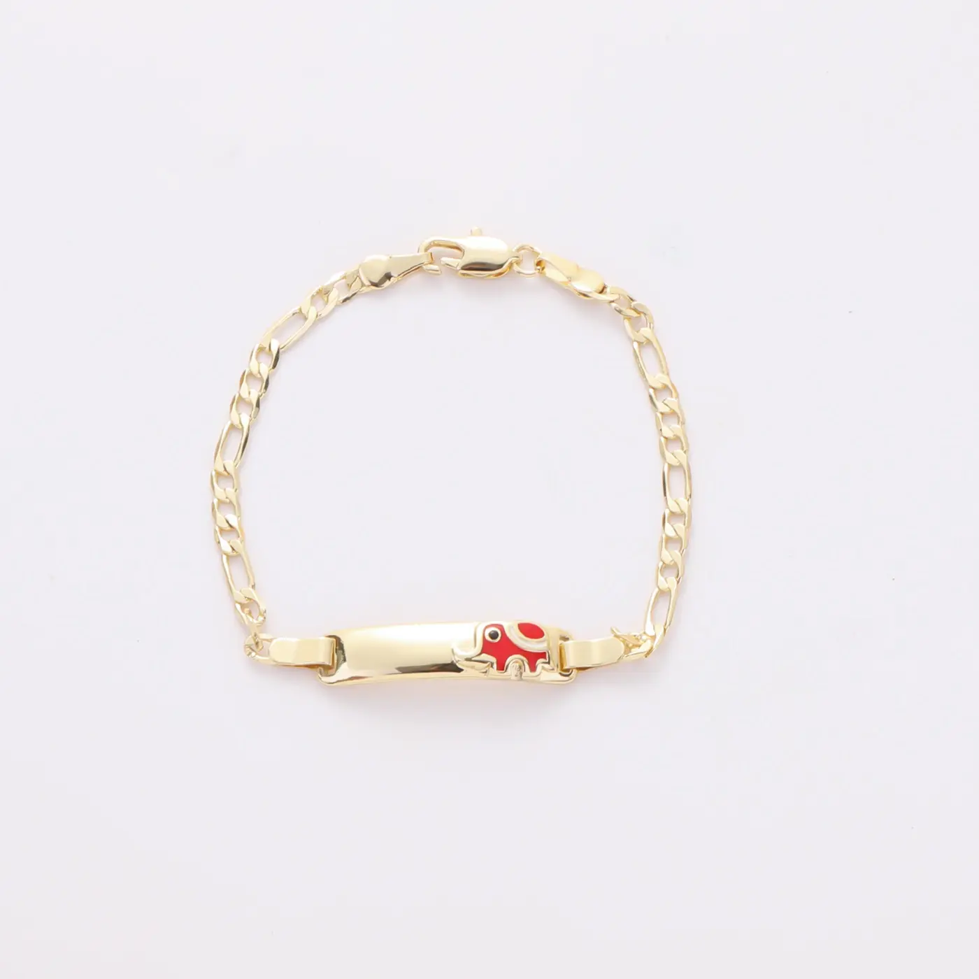 Trendytry 14K Gold Plated Elephant Kids Bracelet Eco-Friendly Material Perfect Gift for Kids Adjustable Chain Design