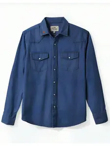 BRIXTON X WILLIE NELSON L/S BUTTON UP DENIM SHIRT UNISEX 01320