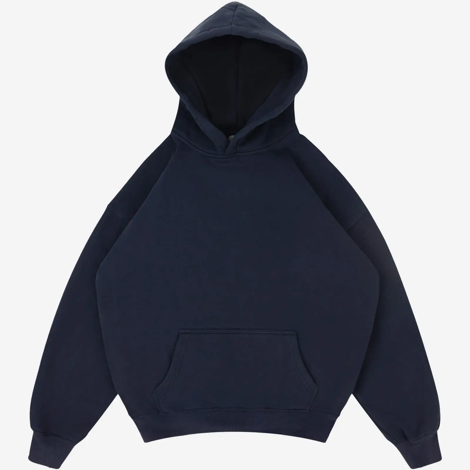 Unisex Cozy Boxy Fit Pullover Oversized Blank Hoodie Longsleeves Relaxed Fit Sweatshirt Soft Material 360GMS Tops Casual Fleece Material for Superior Comfort SpringStatements Cotton
