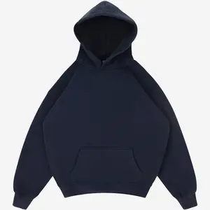 Unisex Cozy Boxy Fit Pullover Oversized Blank Hoodie Longsleeves Relaxed Fit Sweatshirt Soft Material 360GMS Tops Casual Fleece Material for Superior Comfort