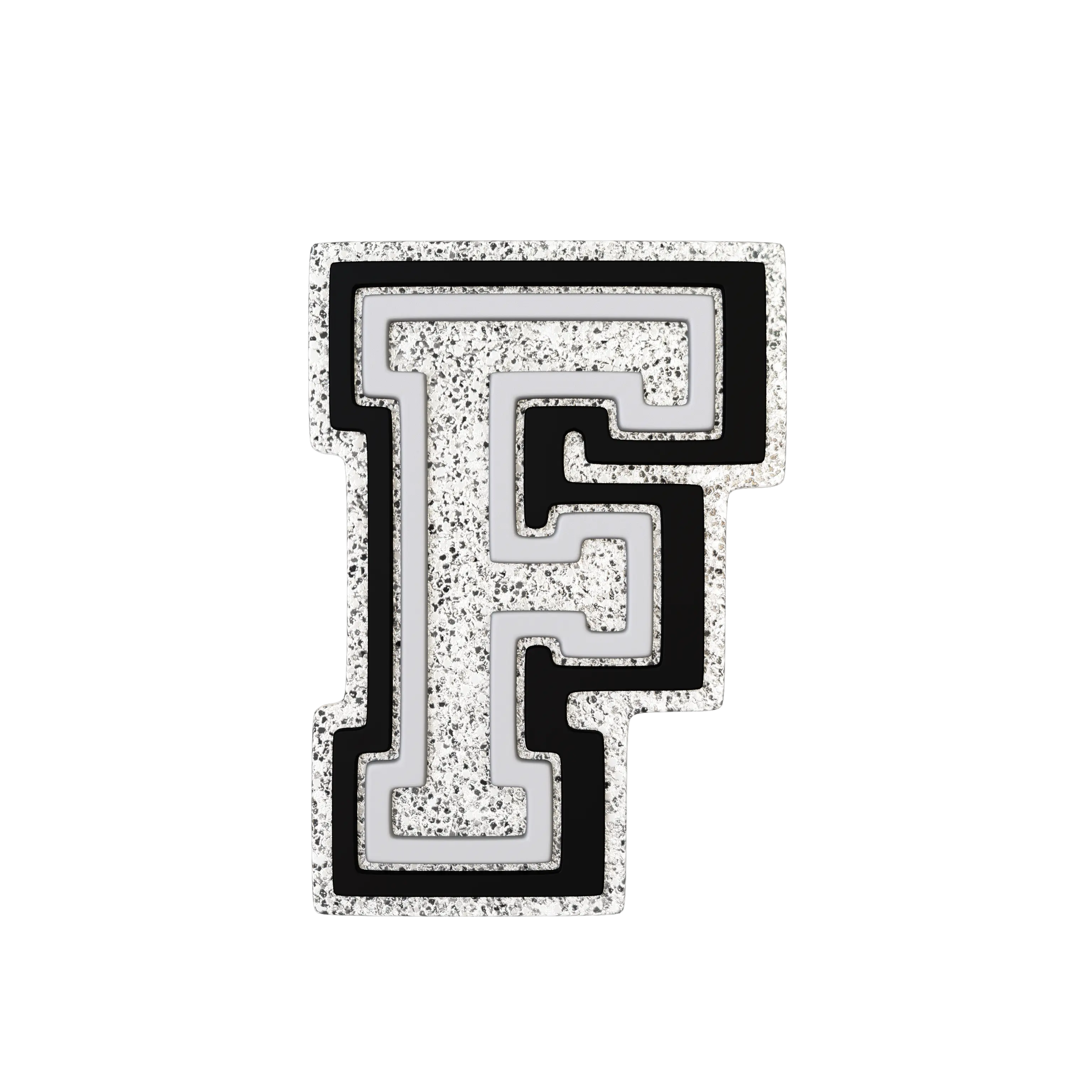 Silver Letter F
