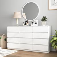 White-12 Drawers