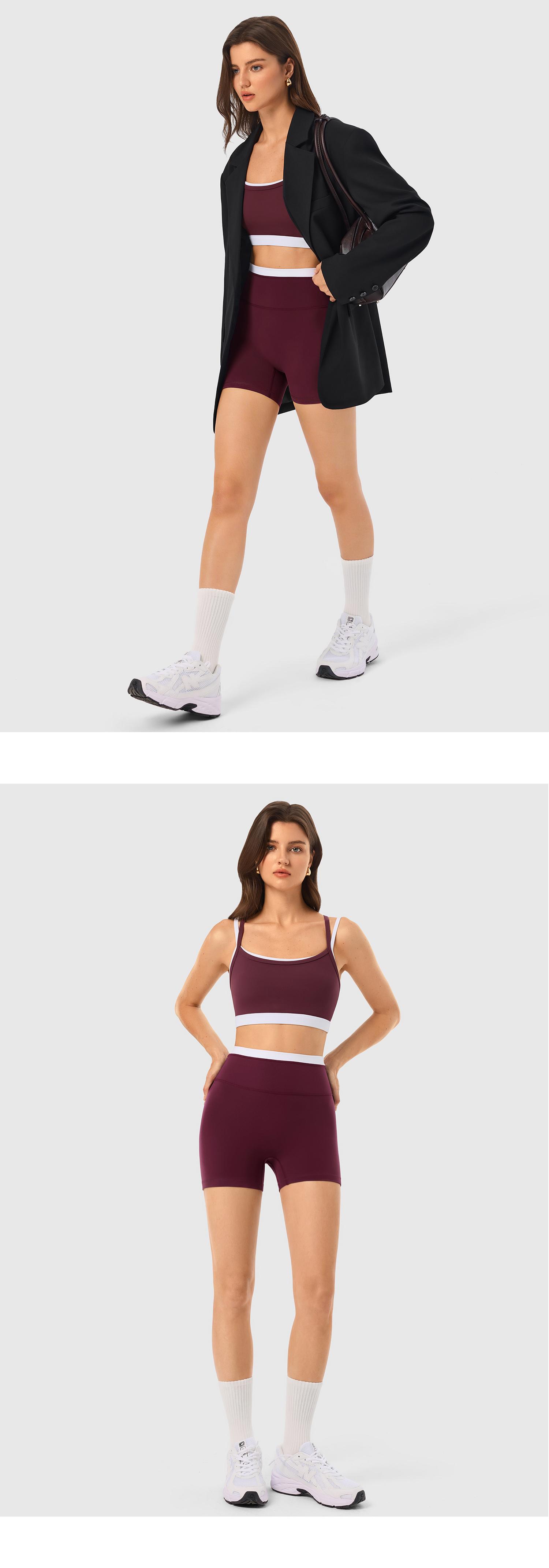 INNO MINT Women's 2-Piece Matching Workout Set, Women's Clothes with Seamless Yoga Leggings & Padded Sports Bra for Gym Athletic Use