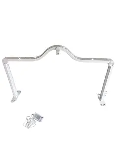 Half Moon Nail Tech Lamp 33 Inch Foldable LED Light with Phone Holder 2700-6500K Adjustable Brightness for Manicure Eyelash Extensions Tattoos Crafts